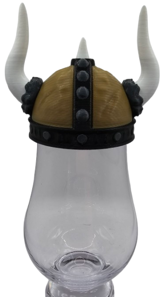 Abdeckung für Whisky-Glas (Wikinger-Helm)