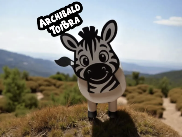 ToiBra Archibald Toilettenpapierhalter Zebra WC